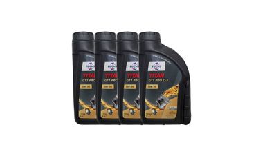 Fuchs Titan 5W-30 GT1 Pro C3 5W-30 4x1 liter , BMW Llo4, Vw 50400 -50700