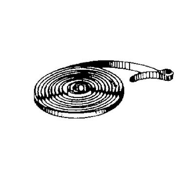 Großuhren-Zugfedern mit Schlaufe, B=6mm St=0,40mm L=1000mm