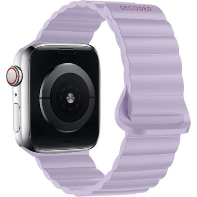 Decoded Silicone Magnet Loop Strap Armband für Apple Watch 42/44/45mm - Lavender