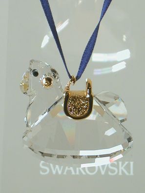 Swarovski Schaukelpferd vergoldet rocking horse goldplated 842759 AP2006 / /bverkau