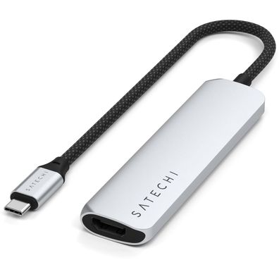 Satechi USB-C 4-in-1 Slim Multiport Adapter 4K - Silber