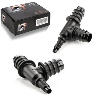 2x T-Verbinder T-Stück Schlauchverbinder Ø 14 mm - Ø 6 mm Kraftstoffleitung