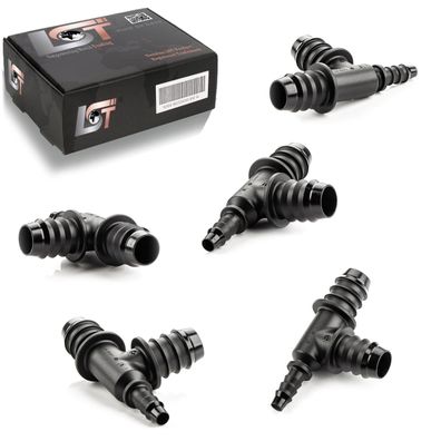 5x T-Verbinder T-Stück Schlauchverbinder Ø 14 mm - Ø 6 mm Kraftstoffleitung