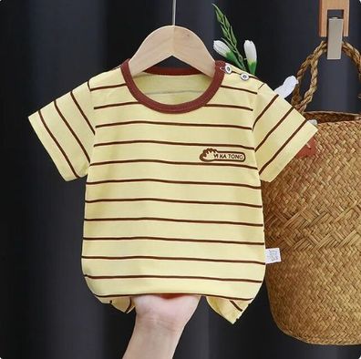 Baby Kleinkind T-Shirt 100% Baumwolle Gestreift Größe 86 bis 128