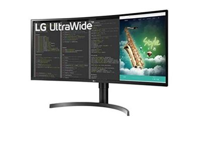 LG 35WN75C-B 88,9 cm (35 Zoll) gebogener QHD UltraWide Monitor (VA-Panel, HDR10)