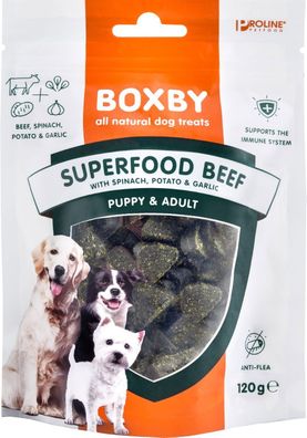 Proline Boxby Superfood Rindfleisch 120 Gramm Gebr. De boon