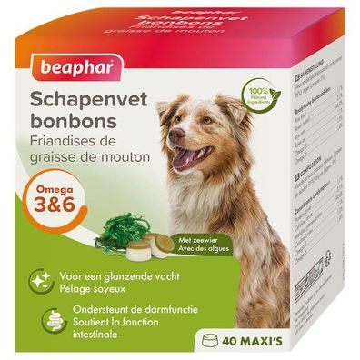 Schafsfett Bonbons Seetang Hundesnack Beaphar