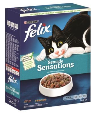 Seaside Sensations mit Lachs und mit Gemüse 1kg Katzenfutter Felix