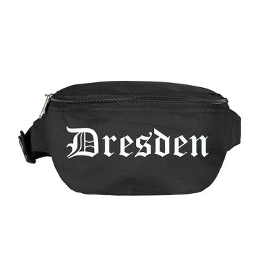 Dresden Bauchtasche - Altdeutsch bedruckt - Gürteltasche Hipbag - Farbe: