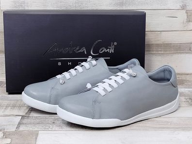 Andrea Conti Damen Sneaker grau mit Gummisenkel