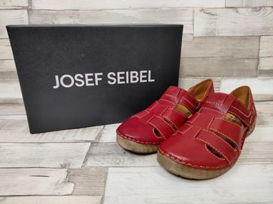 Josef Seibel Damen Klett Halbschuh durchbrochen rot