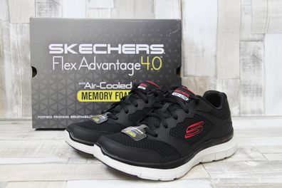 Skechers Herren Schnürer Flex-Lite schwarz