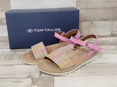 Tom Tailor Mädchen Sandale rosa/bunt mit kleiner Schnalle