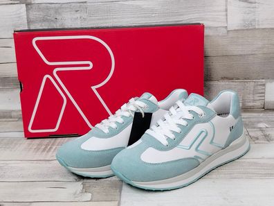 Rieker Sneakers weiss/hellblau zum Schnüren