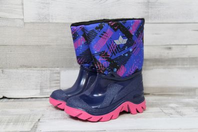 LICO Kinder Winterstiefel Player blau/pink