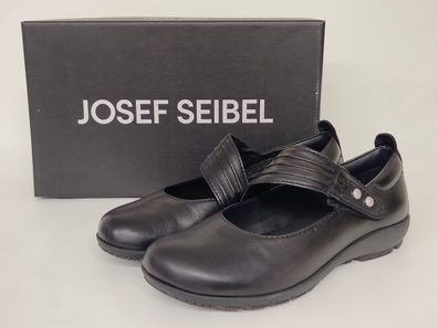 Seibel Damen Halbschuh mit Klettspange schwarz