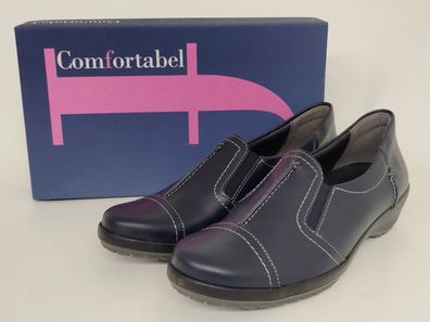 Comfortabel Damen Slipper dunkelblau, herausnehmbare Innensohle