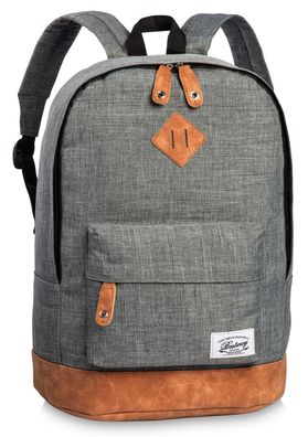 großer Bestway Frezeitrucksack mit Stoff-Haptik, grau