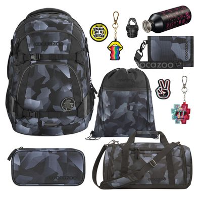 Grey Rocks Coocazoo Schulruckucksack Sporttasche Federmappe Zubehör