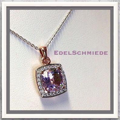 Anh aus 333/- Rotgold mit Amethyst und Zirkonias