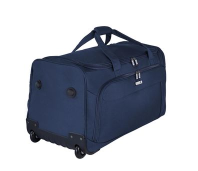 große blaue Rollentasche Trolley Tasche 65cm Rollenreisetasche