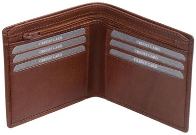 Echtleder Kreditkartenmappe, braun