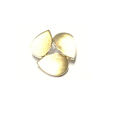 Anhänger 585 Gelbgold matte Oberfläche Kettengleiter Kettenanhänger einfarbig