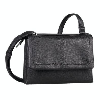 DENIM TOM TAILOR Handtasche Schultertasche Damentasche schwarz black tonia