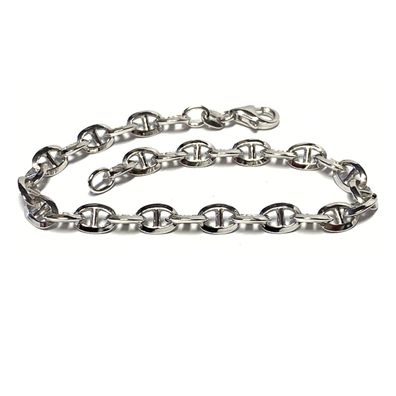 Armband 925/- Silber rhodiniert Fantasiemuster Steganker beweglich 20cm