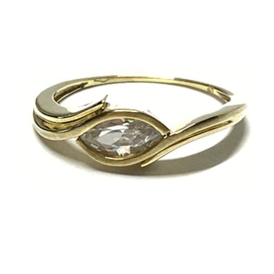 Ring 333/- Gelbgold Zirkonia Glanz Klassiker Solitärring Schmuckring Vorsteckring #58