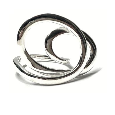 Ring 925 Silber modern Silberring Schmuckring Ornament #62