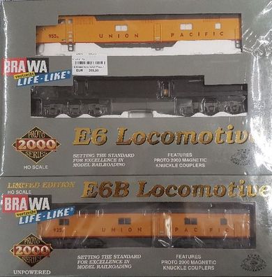 Brawa L31213 H0 Diesellok E6 UP # 955 A 2tlg DC Spur H0