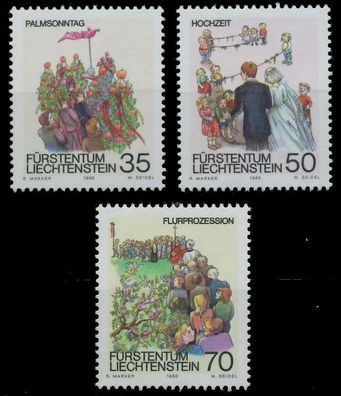 Liechtenstein 1986 Nr 899-901 postfrisch X0CDB8E