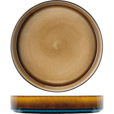 Quintana Teller flach, Höhe: 43 mm, ø: 230 mm, amber