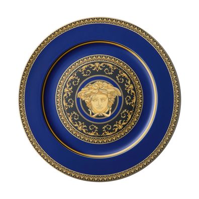 Rosenthal Versace Ikarus Medusa blau Platzteller 30 cm