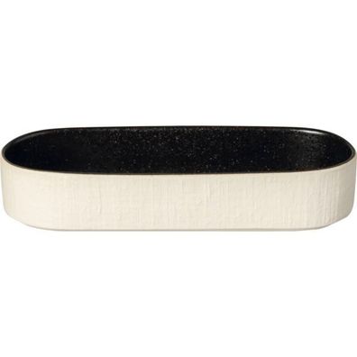 COSTA NOVA Notos Teller tief, oval, latitude black, Länge: 254 mm