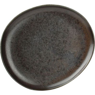 Ceres Teller flach, Länge: 210 mm, Breite: 185 mm, schwarz reaktiv