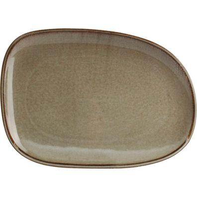 Ceres Teller flach, Länge: 330 mm, Breite: 230 mm, grau