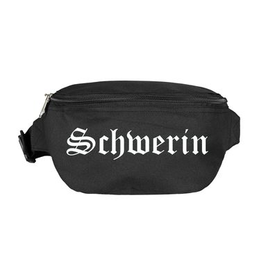 Schwerin Bauchtasche - Altdeutsch bedruckt - Gürteltasche Hipbag - Farbe