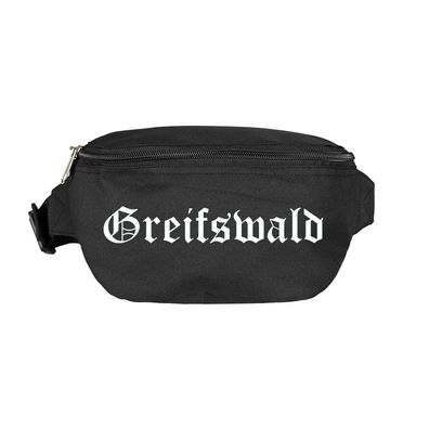 Greifswald Bauchtasche - Altdeutsch bedruckt - Gürteltasche Hipbag