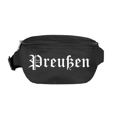 Preußen Bauchtasche - Altdeutsch bedruckt - Gürteltasche Hipbag - Farbe: