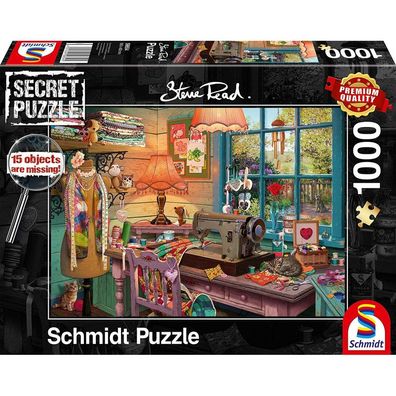 Steve Read: Secret Puzzles - Im Nähzimmer (1000 Teile)