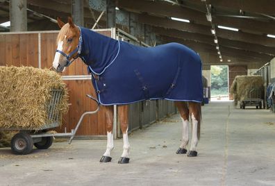 Ekkia RIDING WORLD „COMBO“ Polar Fleece Decke, Kreuzgurte