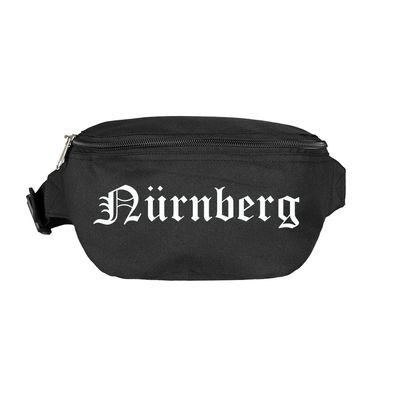 Nürnberg Bauchtasche - Altdeutsch bedruckt - Gürteltasche Hipbag - Farbe