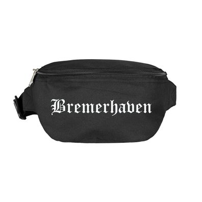 Bremerhaven Bauchtasche - Altdeutsch bedruckt - Gürteltasche Hipbag