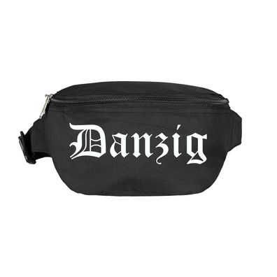 Danzig Bauchtasche - Altdeutsch bedruckt - Gürteltasche Hipbag - Farbe: