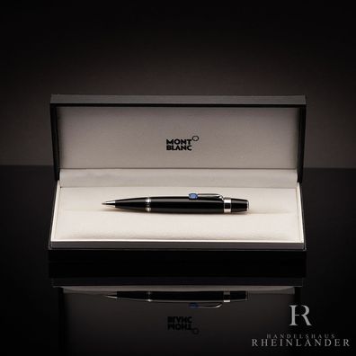 Montblanc Boheme Bleu Platinum Line Drehbleistift Edelharz Schwarz ID 05797 OVP