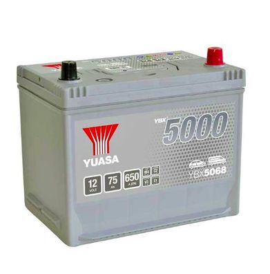 YBX5068 12V 75Ah 650A (EN) Silver High Performance Autobatterie 50.000 Starts