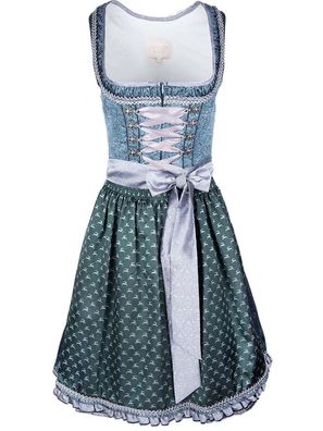 Dirndl 14746 Skyfall petrol silber 60cm Länge - Modell: 14746 Skyfall