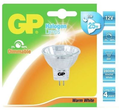 GP-056447-HL Halogenlampe Reflektor energiesparend Gu4 20 W